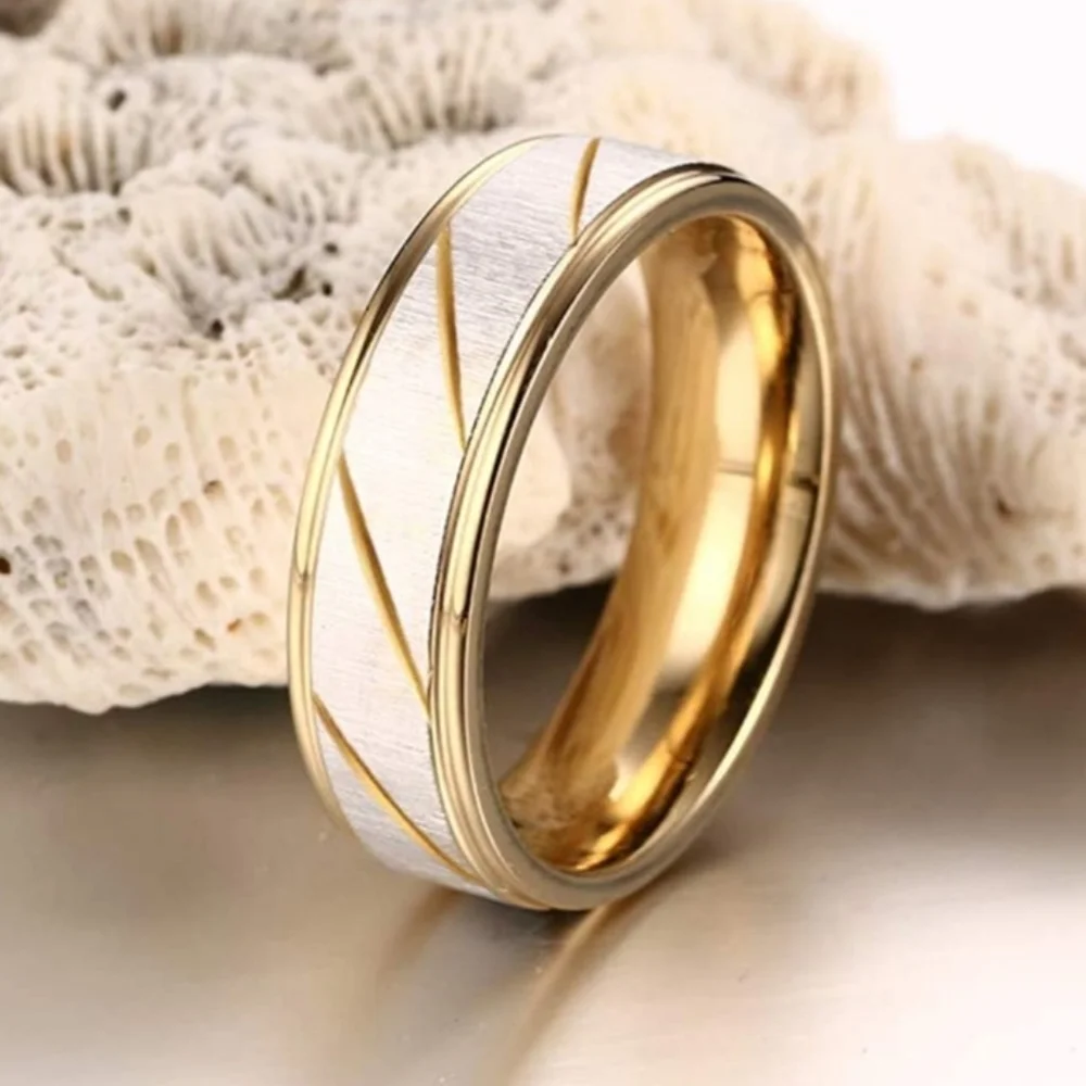 2-Tone Tungston Wedding Ring